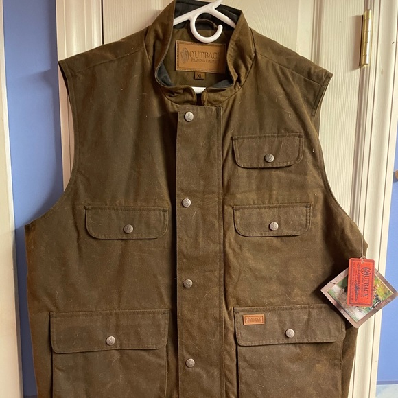 outback Jackets & Coats Mens Outback Overlander Oilskin Vest New